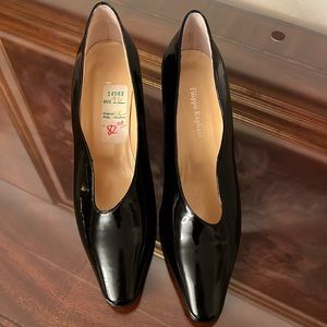 Black Patent Leather 2-1/2” heels all leather by Filipino Raphael Italy